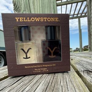 Yellowstone Handcrafted Men's Fragrance Set - Clear & Black Bottles